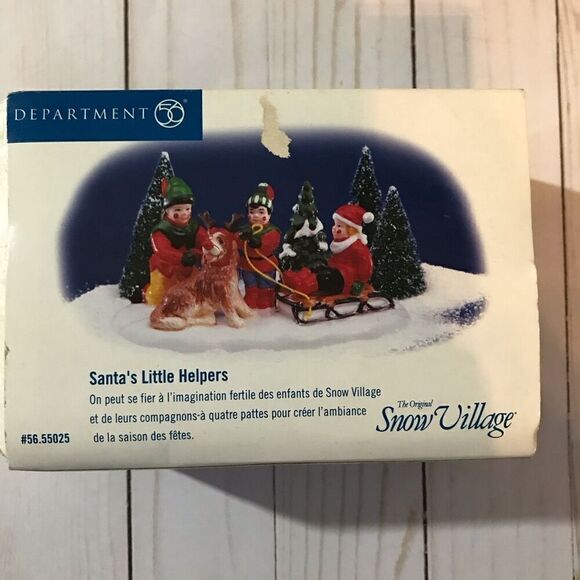 Dept. 56 Santa’s Little Helpers Children dog figurine #55025 Snow Village - Picture 2 of 6